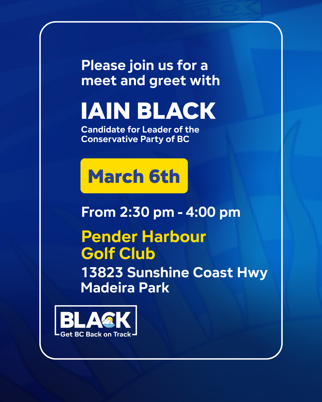 Meet Iain Black in Pender Harbour